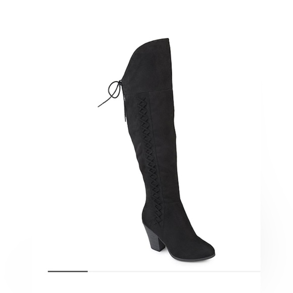 Journee Collection Womens Spritz Wide Calf Block Heel Dress Boots - Picture 1 of 7